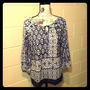 Christopher Banks blue /white tunic